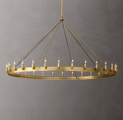 Camino Vintage Candelabra Round Chandelier 63"