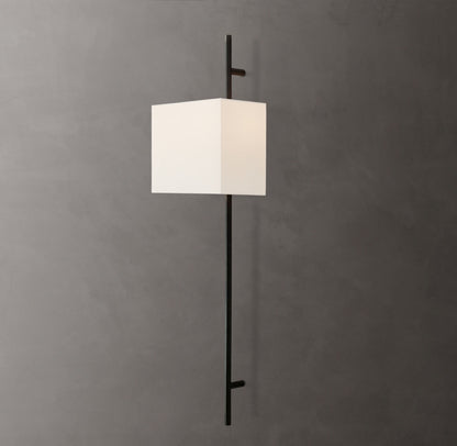 Vela Octagonal Bar Sconce - Rectangular Shade