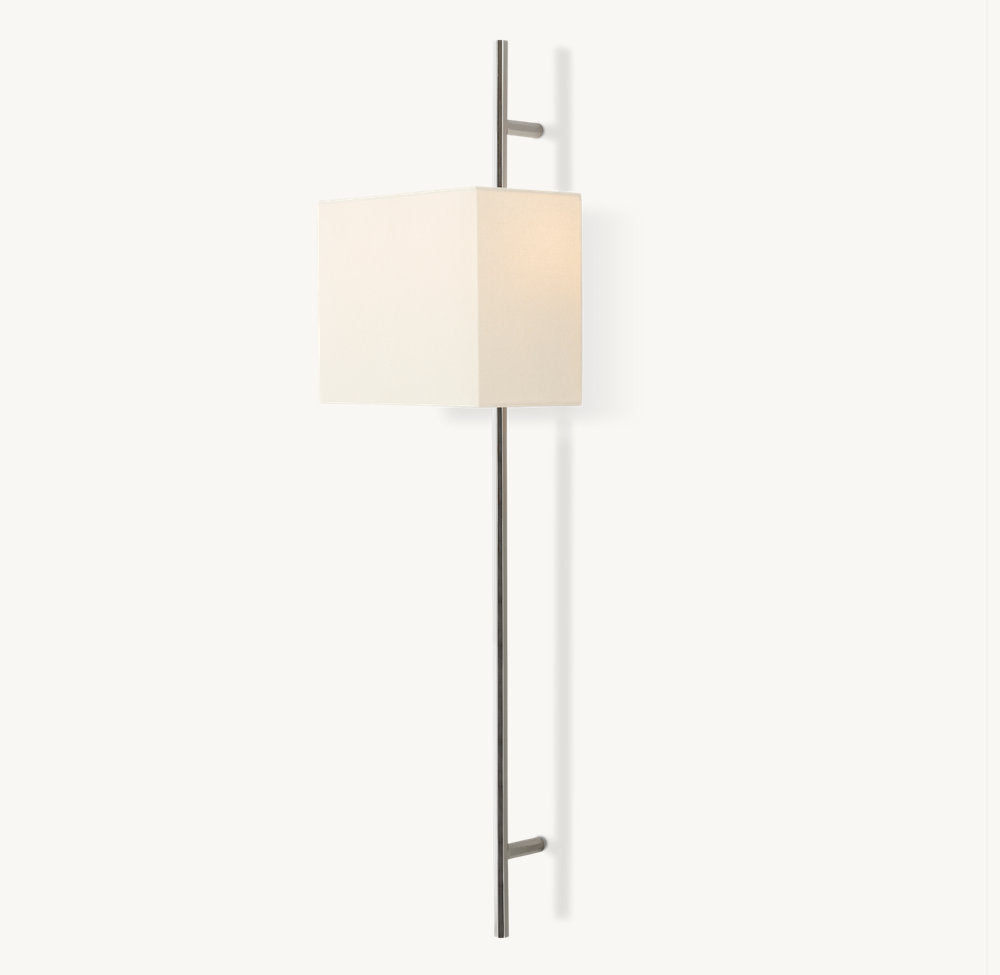 Vela Octagonal Bar Sconce - Rectangular Shade
