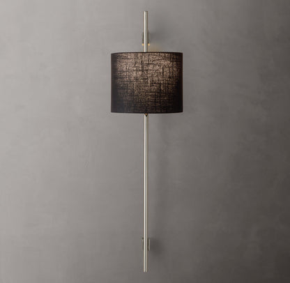 Vela Round Bar Sconce - Round Shade