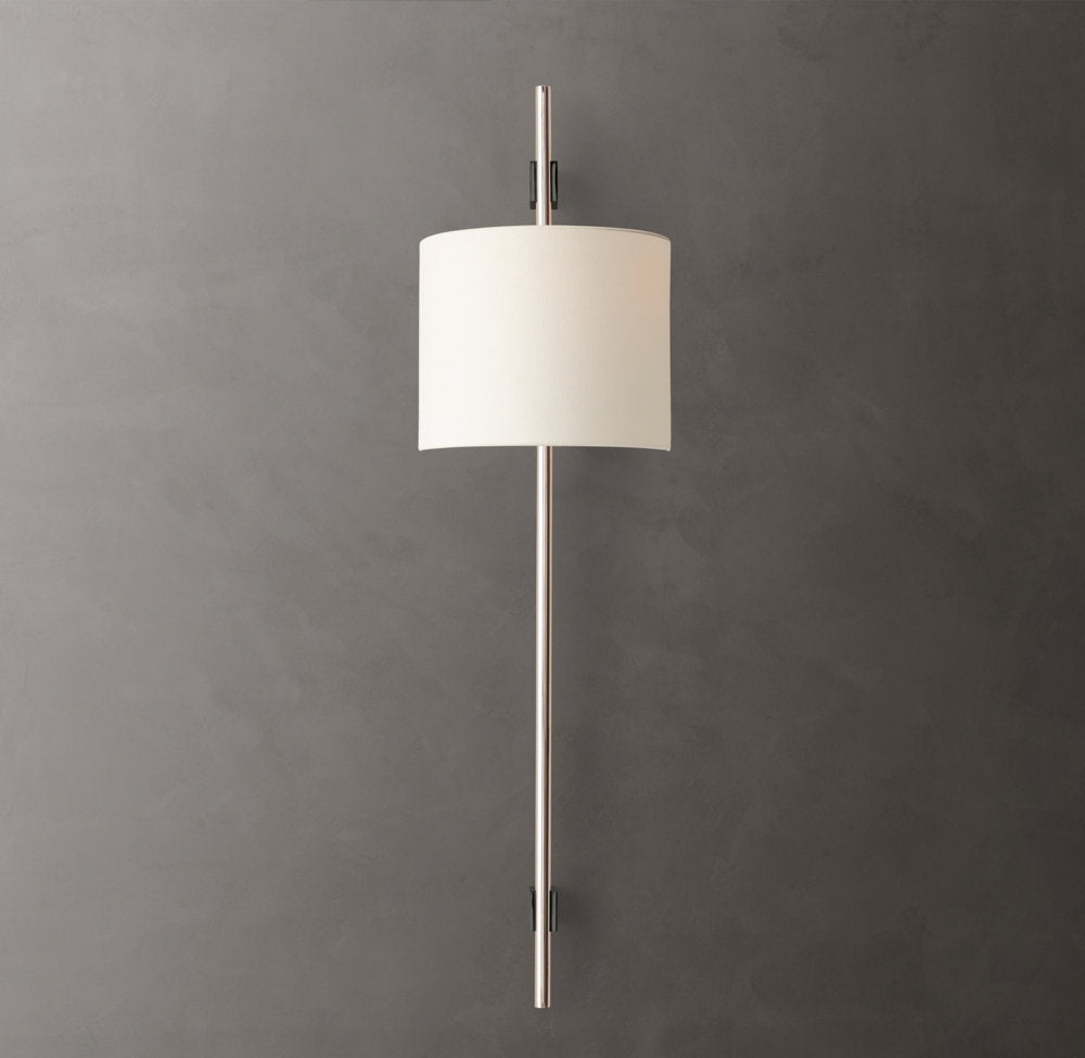 Vela Round Bar Sconce - Round Shade