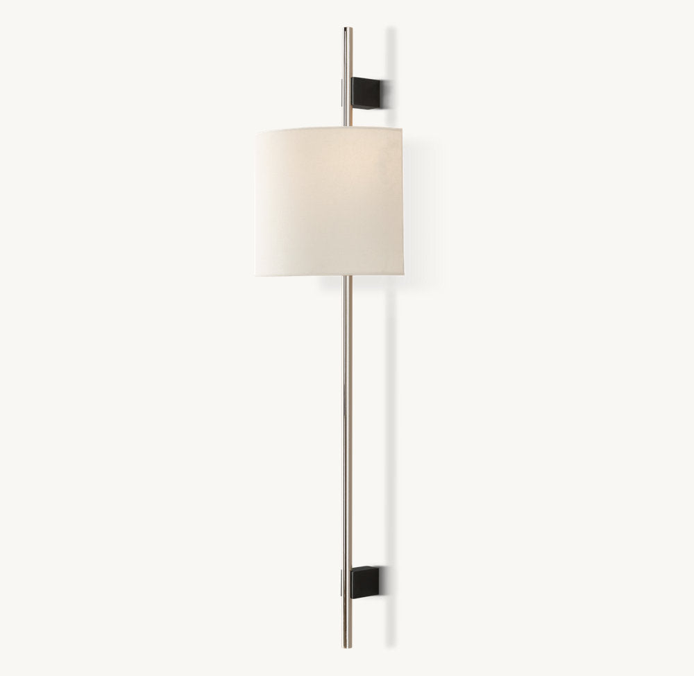 Vela Round Bar Sconce - Round Shade
