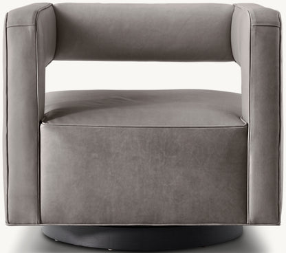 Drew Leather Swivel Chair