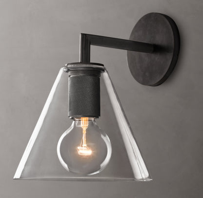 Utilitaire Funnel Shade Sconce