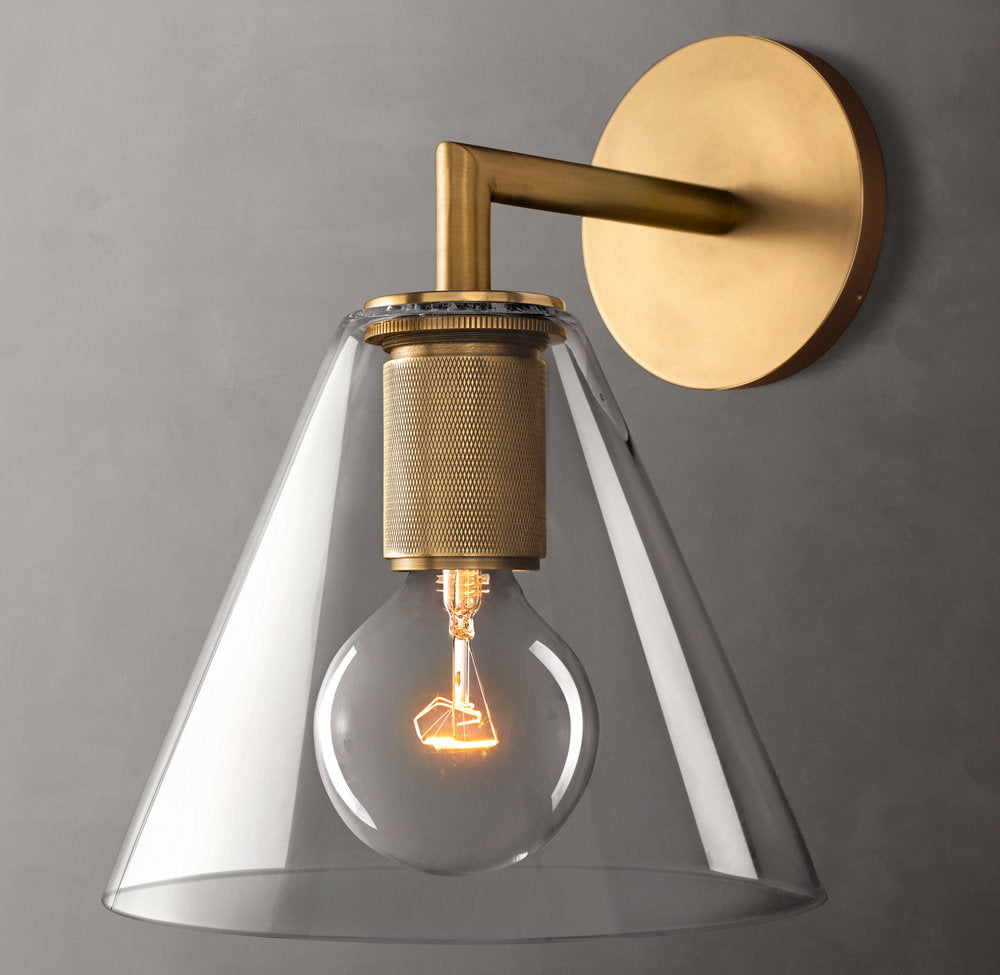 Utilitaire Funnel Shade Sconce