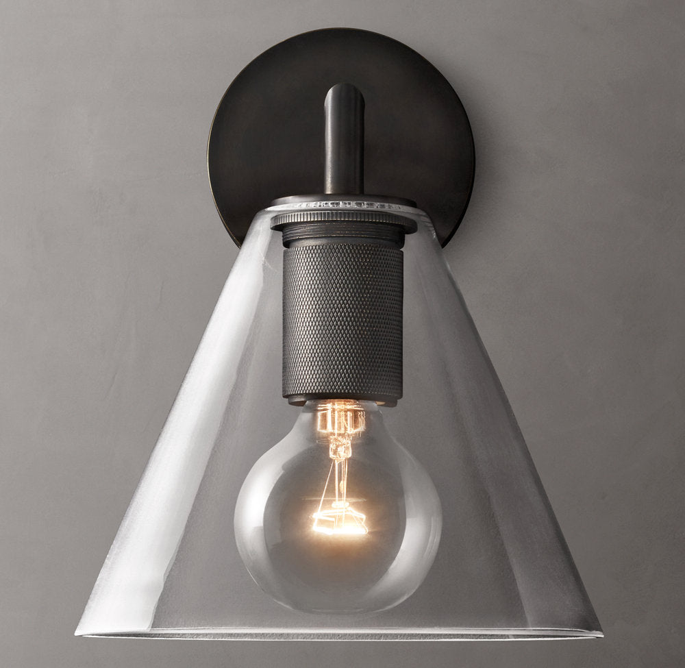Utilitaire Funnel Shade Sconce