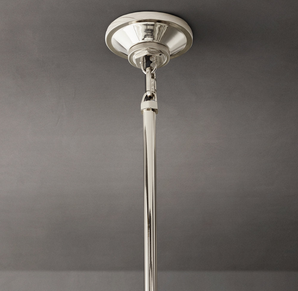 Machinist Glass Globe Pendant