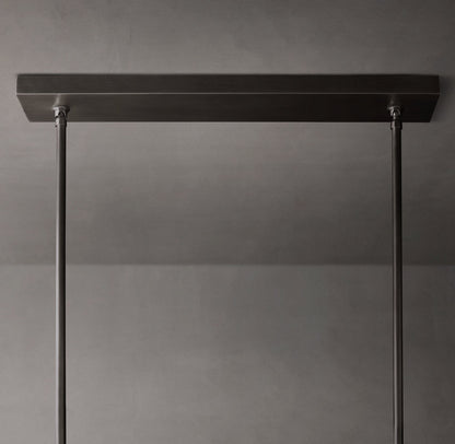 Boule De Cristal Clear Glass Double Linear Chandelier 60"