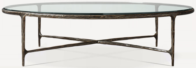 Thaddeus Glass Round Coffee Table