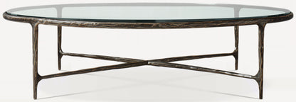 Thaddeus Glass Round Coffee Table