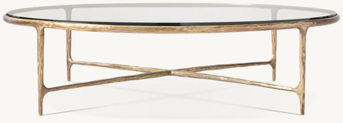 Thaddeus Glass Round Coffee Table