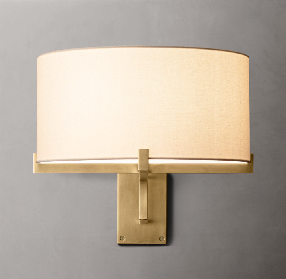 Pauillac Drum Shade Swing-Arm Sconce