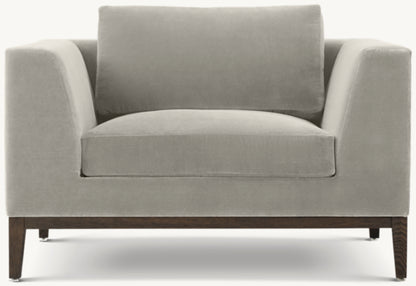 Italia Taper Arm Chair - Oak Base