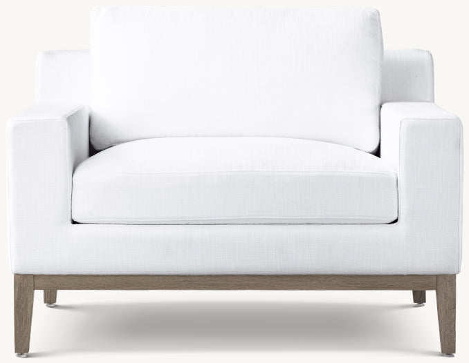 Italia Track Arm Chair - Oak Base