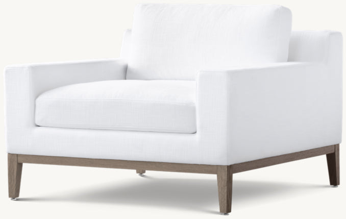 Italia Track Arm Chair - Oak Base