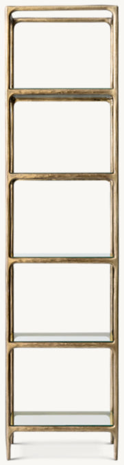 Thaddeus Narrow Glass Shelving