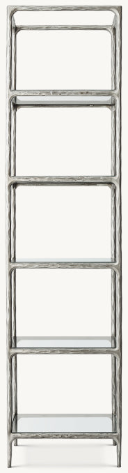 Thaddeus Narrow Glass Shelving