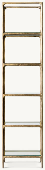 Thaddeus Narrow Glass Shelving