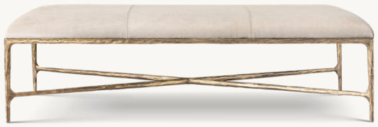 Thaddeus Leather Coffee Ottoman