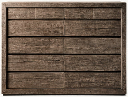 Reclaimed Oak 12-Drawer Dresser