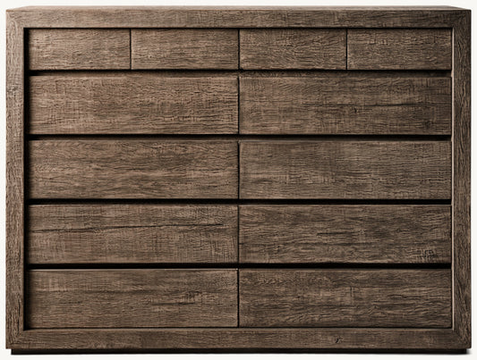 Reclaimed Oak 12-Drawer Dresser