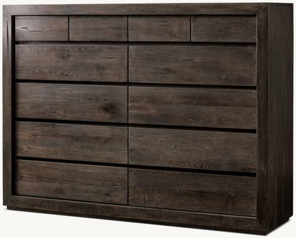 Reclaimed Oak 12-Drawer Dresser