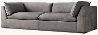 Costera Leather 2-Cushion Sofa