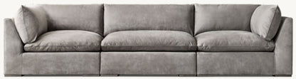Costera Modular Leather 3-Piece Sofa