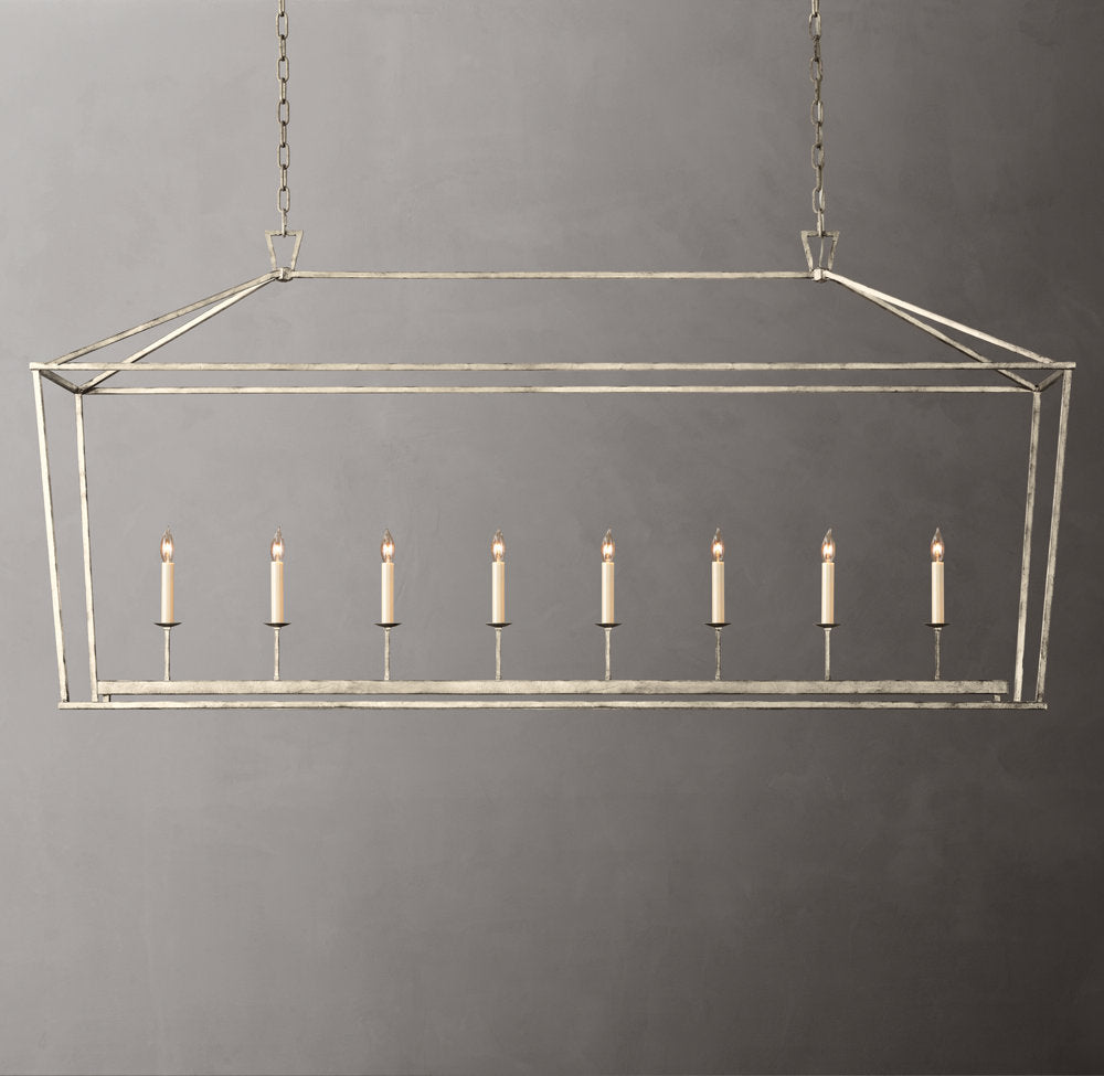 19th C. English Openwork Rectangular Chandelier 72"