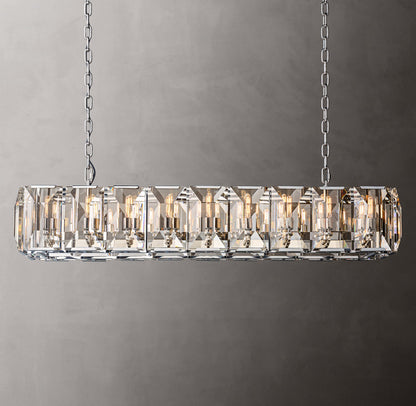 Harlow Crystal Rectangular Chandelier 62"