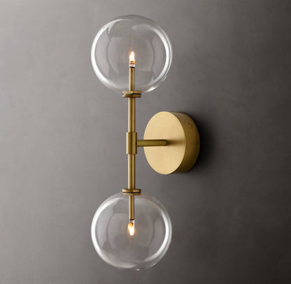 Glass Globe Linear Sconce