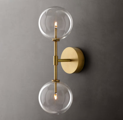 Glass Globe Linear Sconce