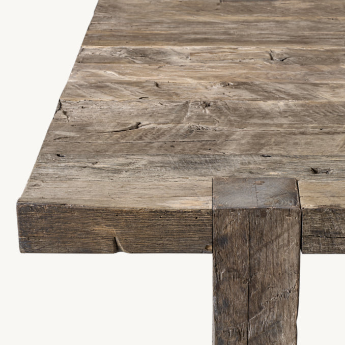 Reclaimed Rustic Oak Square Coffee Table