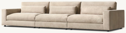 Lugano Modular Leather 3-Piece Sofa