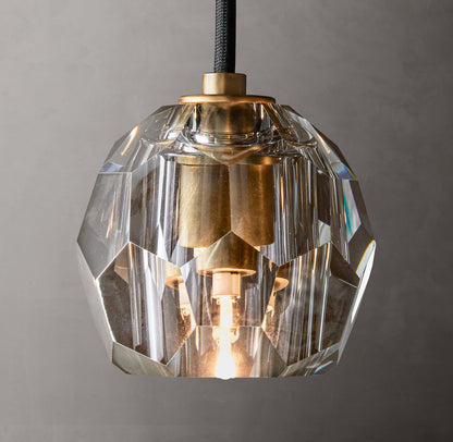 Boule De Cristal Smoke Glass Cord Pendant