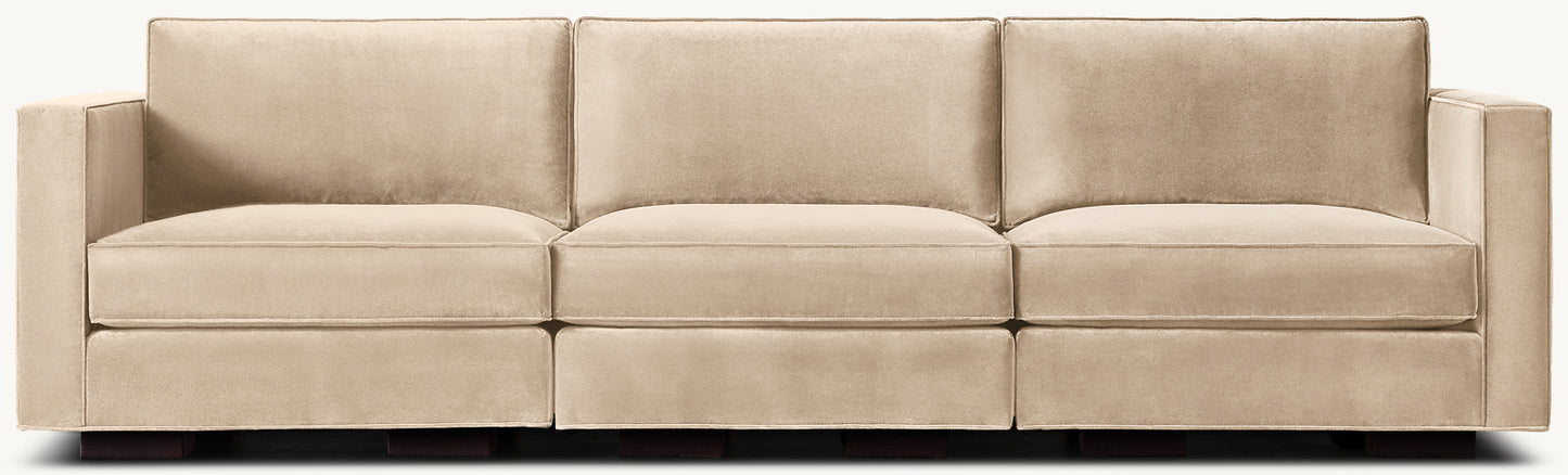 Maddox Modular Slim-Arm 3-Piece Sofa