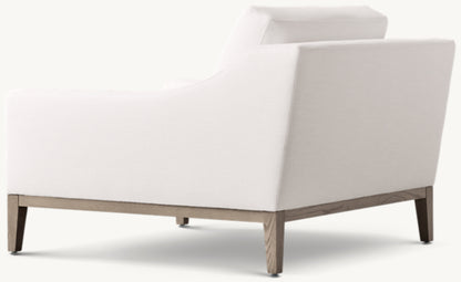 Italia Slope Arm Chair - Oak Base