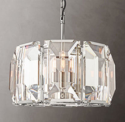 Harlow Crystal Round Chandelier 19"