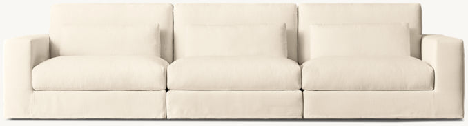 Lugano Slipcovered Modular 3-Piece Sofa