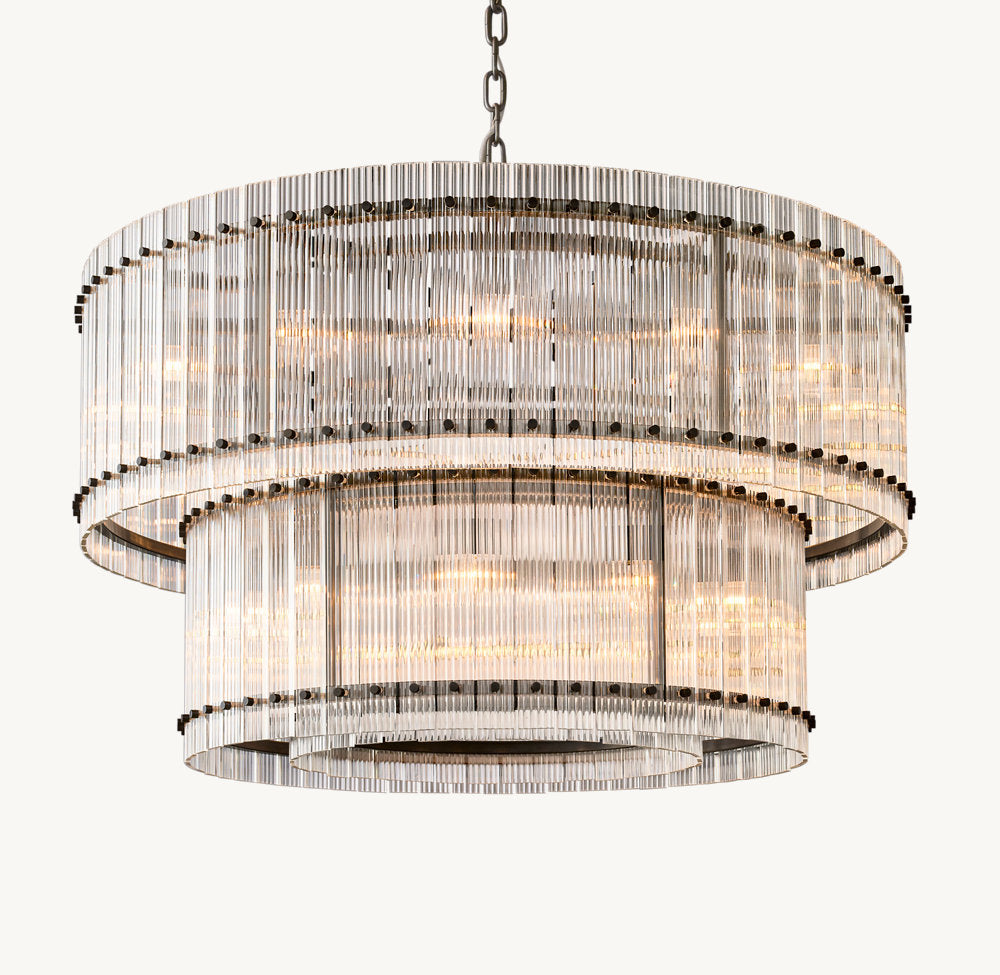 San Marco Two-Tier Round Chandelier 48"