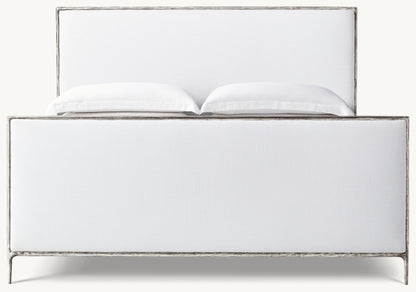 Thaddeus Fabric Panel Bed with Footboard