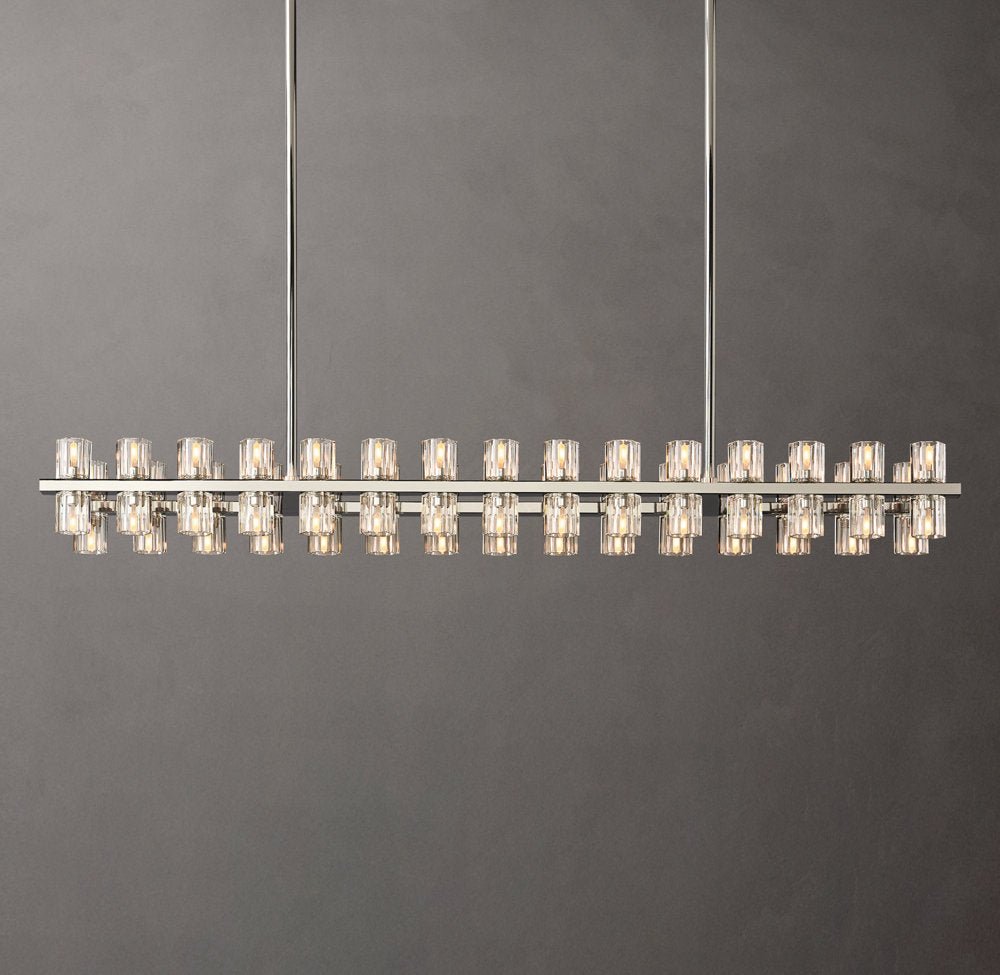 Arcachon LED Rectangular Chandelier 54"