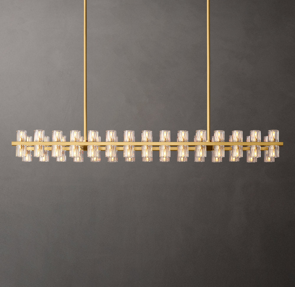 Arcachon LED Rectangular Chandelier 54"