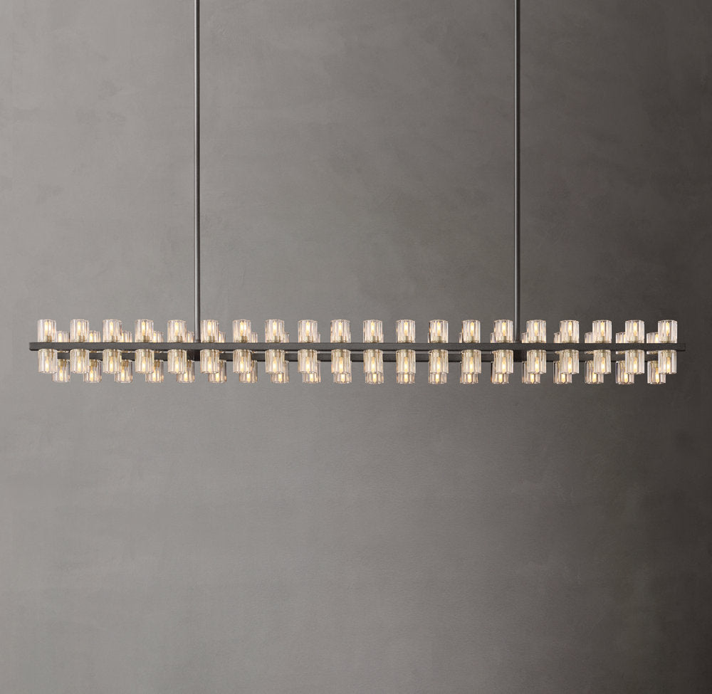 Arcachon LED Rectangular Chandelier 72"