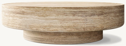 Vitolo Carved Round Coffee Table