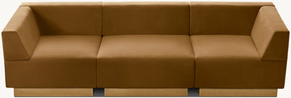 Harvey Probber Cubo Raked Modular 3-Piece Sofa