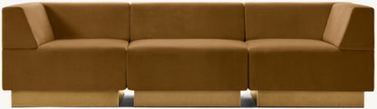 Harvey Probber Cubo Raked Modular 3-Piece Sofa