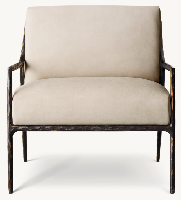 Thaddeus Slope Arm Leather Chair