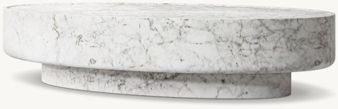 Vitolo Carved Oval Coffee Table