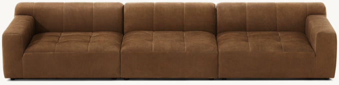 Burano Modular Leather 3-Piece Sofa